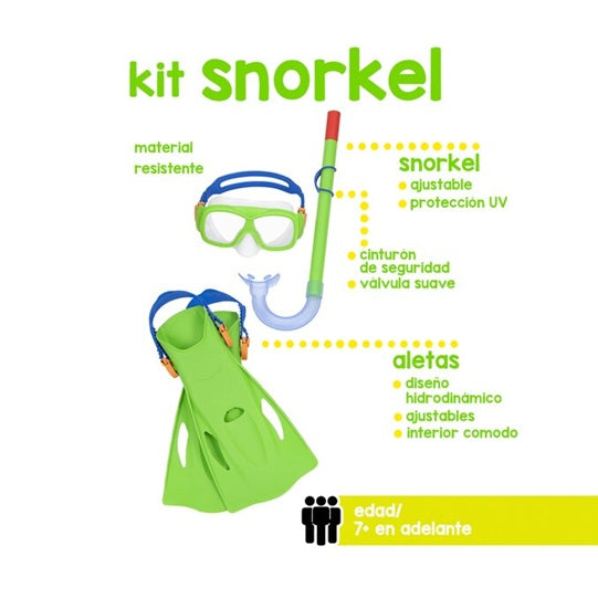 Set de Snorkel RED #25019