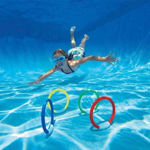 SET DE AROS DE PECES JUEGO PARA ALBERCA #26009