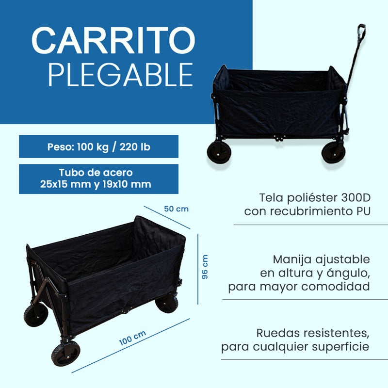 Carro plegable chico/100 x 50 x 96 #GL-7241001