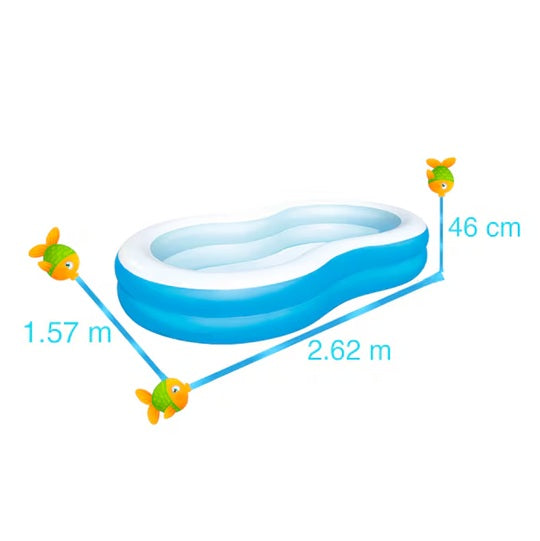 PISCINA AZUL CURVAS #54117