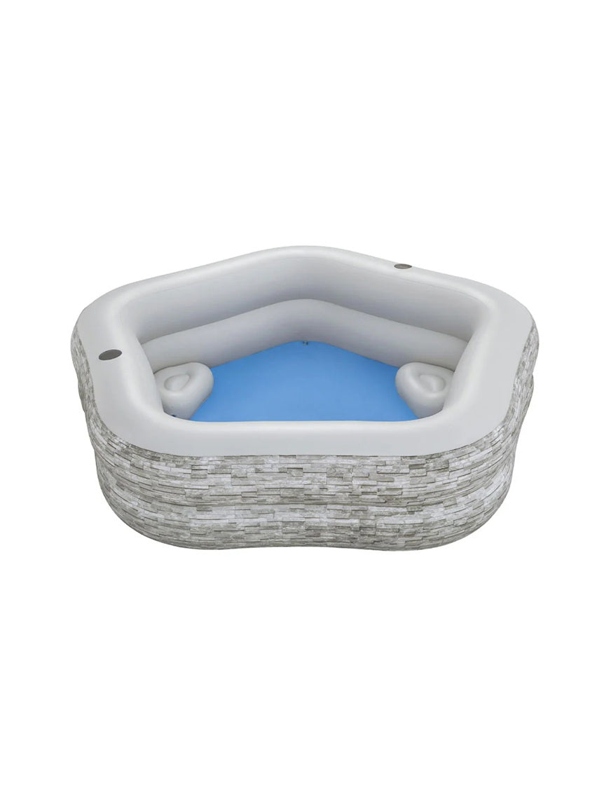 Piscina familiar de piedra TruPrint de 2,13 m x 2,06 m x 53 cm #54423