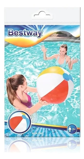 PELOTA DE PLAYA COLORES 51CM #31021