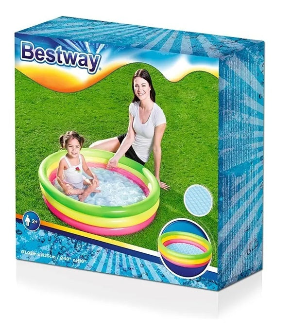 PISCINA 3 COLORES 1.02M X 25CM #51104