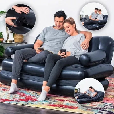 Sofá de aire Multi-Max 5 en 1 de 1,88 m x 1,52 m x 64 cm #75054