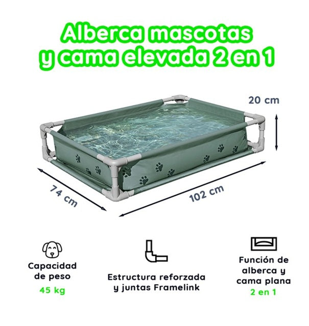 Piscina/Cama Pet 1.02 m x 74 cm x 20 cm #561RG