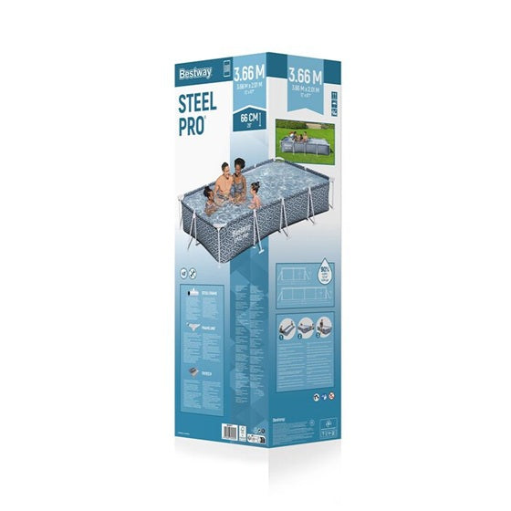 Alberca Tubular Rectangular 3.66m x 2.01m x 66cm #561FT