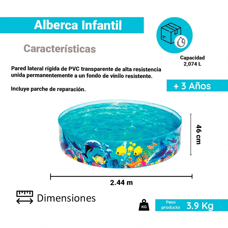 PISCINA RIGIDA PECES #55031
