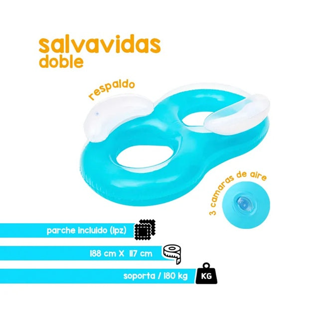 SILLA DOBLE PARA ALBERCA #43009