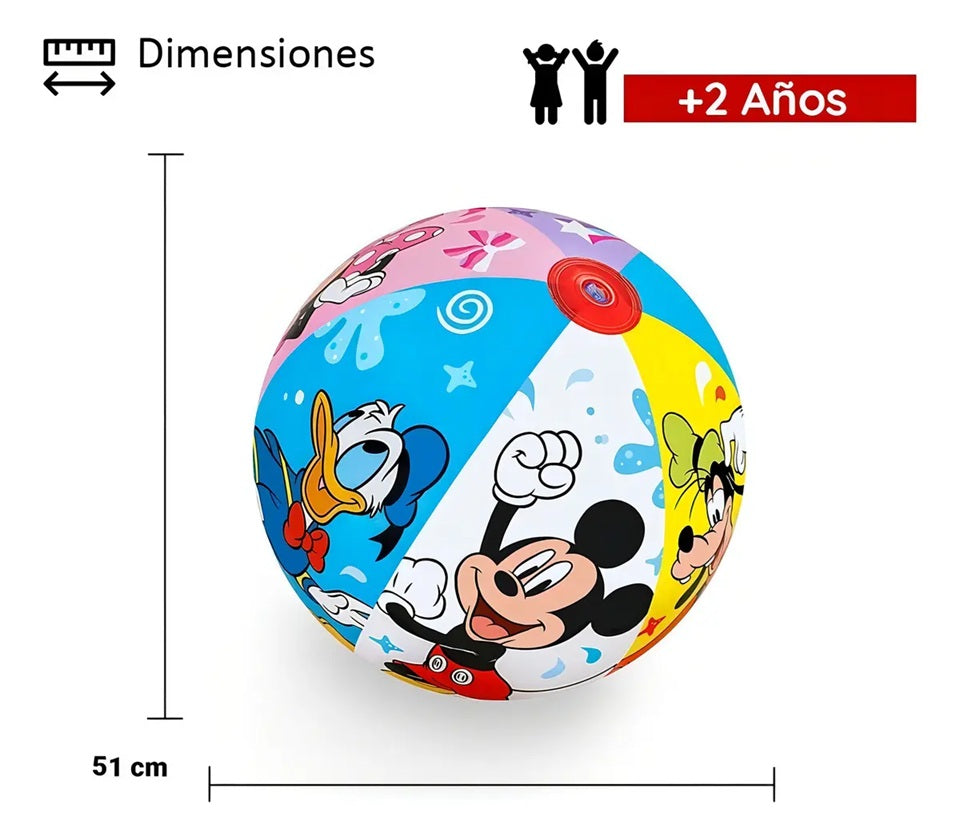 Pelota de playa de 51 cm mickey mouse #91098