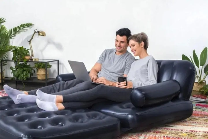 Sofá de aire Multi-Max 5 en 1 de 1,88 m x 1,52 m x 64 cm #75054