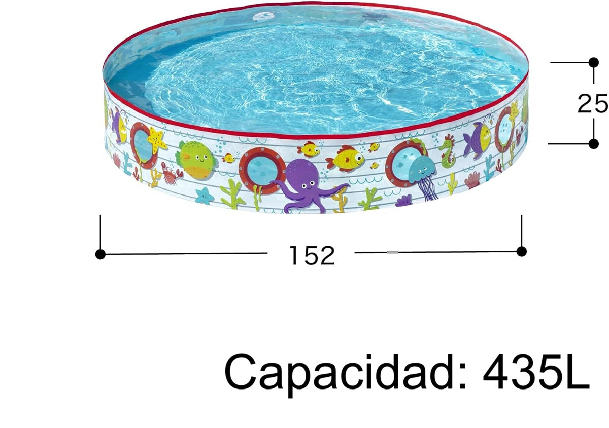 ALBERCA RIGIDA CIRCULAR MAR 1.52 x 25 #55029