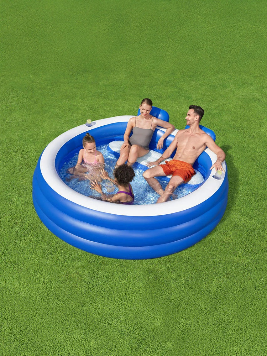 Piscina familiar Splash Paradise de 2,31 m x 2,19 m x 79 cm #54422