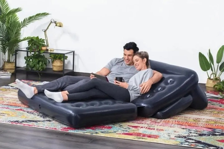 Sofá de aire Multi-Max 5 en 1 de 1,88 m x 1,52 m x 64 cm #75054