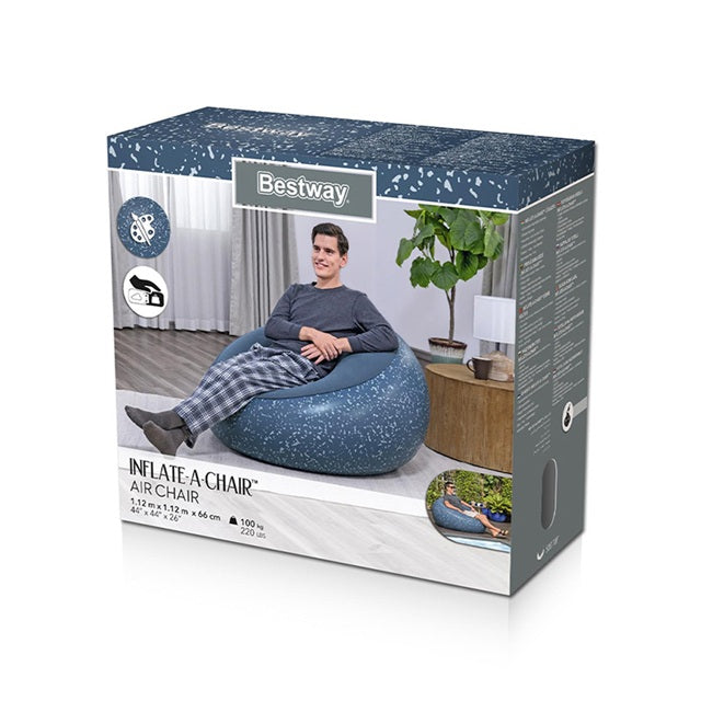 Sillon Inflable Azul1.12m x 1.12m x 66cm #75154