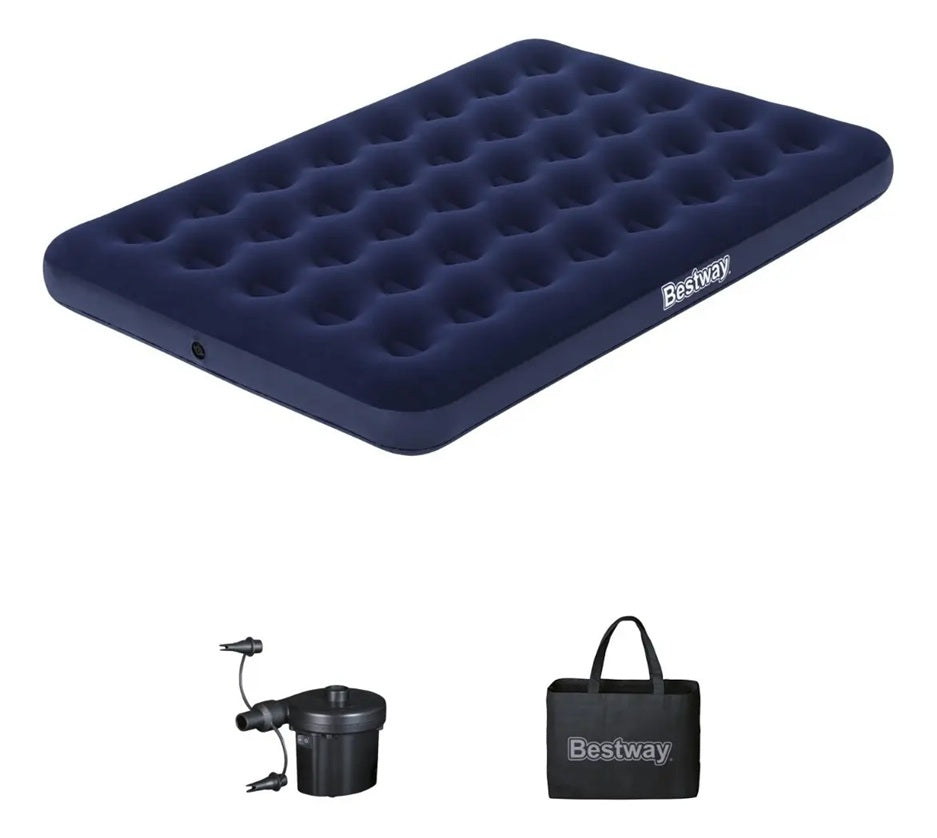 Colchon Inflable Matrimonial 1.91m x 1.37m x 22cm #67472