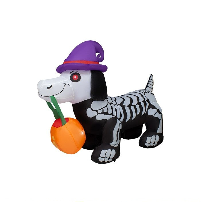 Inflable Perro Salchicha Halloween