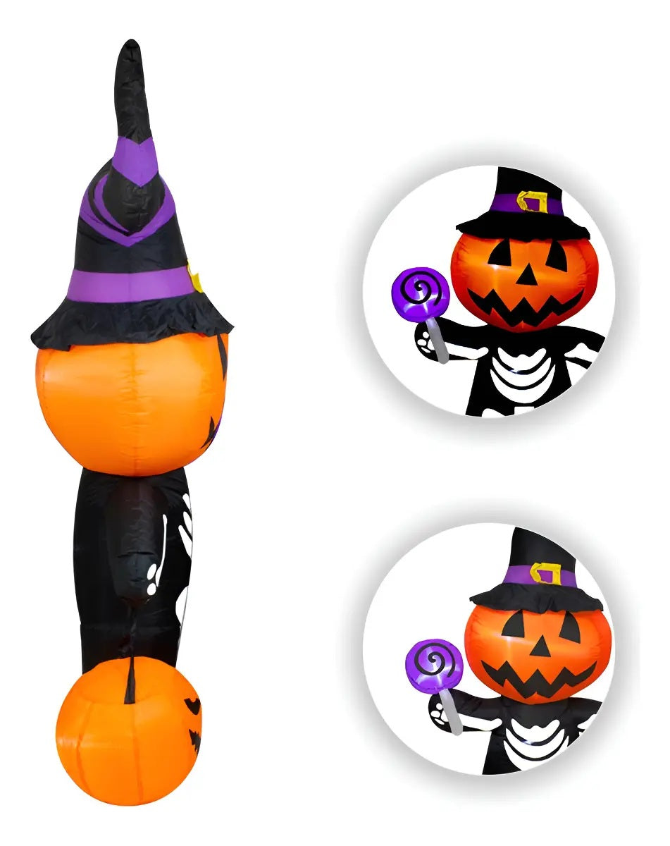 inflable Calabaza Esqueleto Halloween