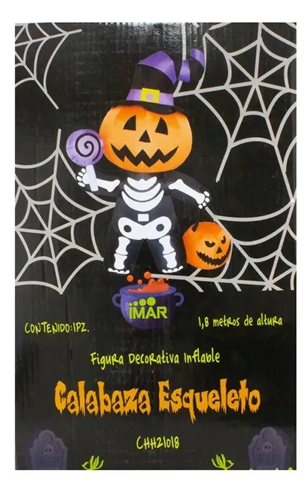 inflable Calabaza Esqueleto Halloween