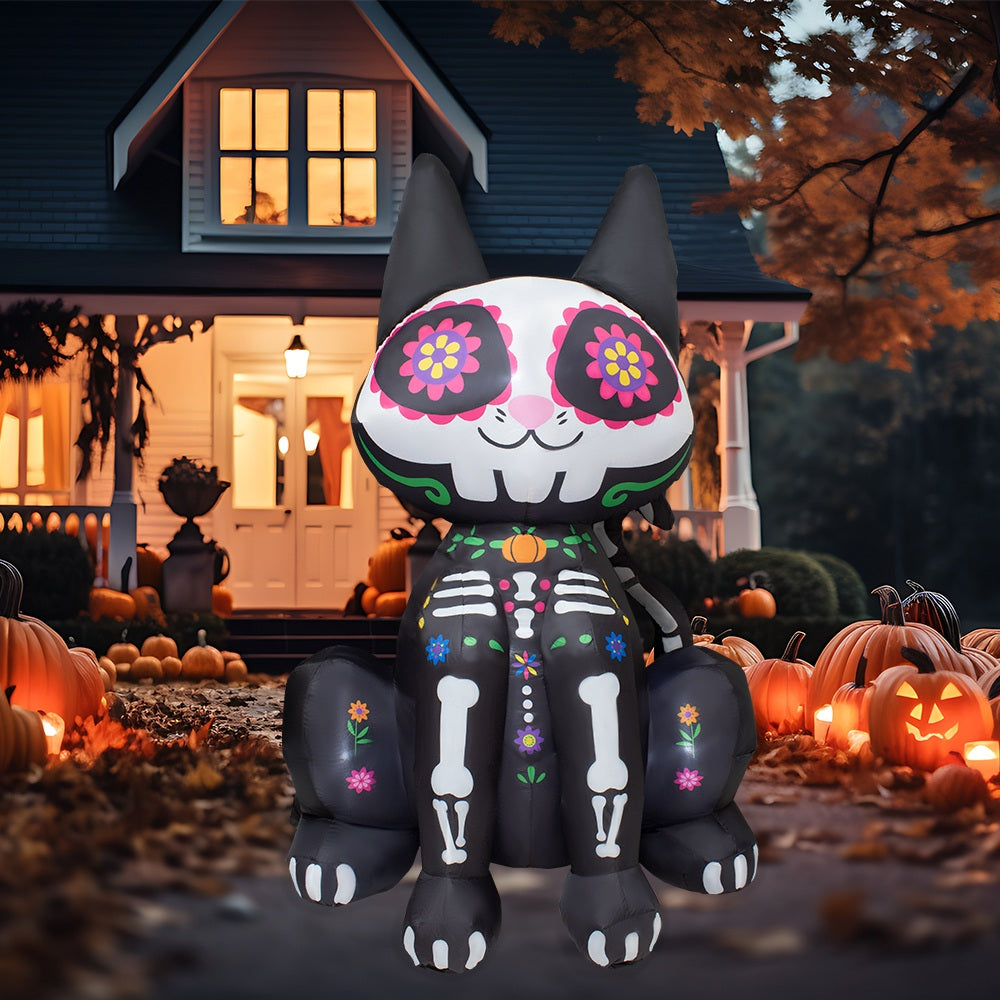 inflable Gato Catrin Halloween