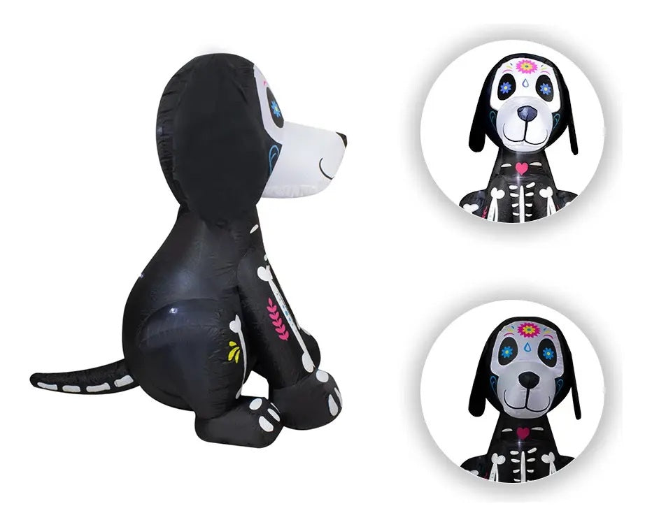 Inflable Perro Catrin Halloween
