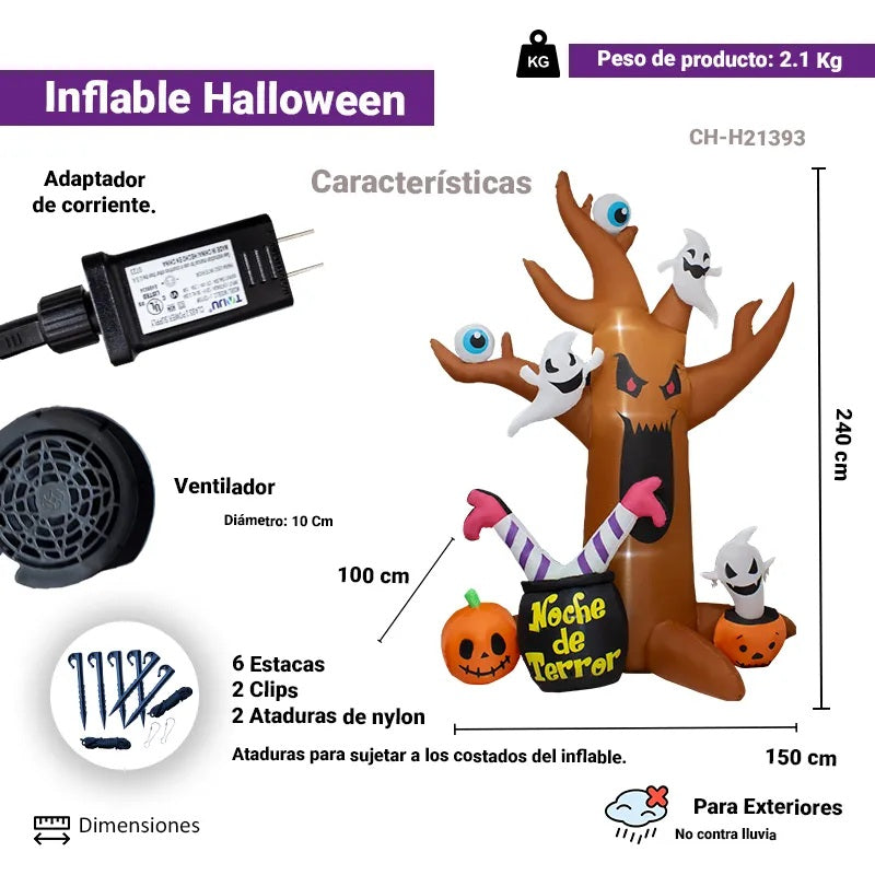 Inflable Arbol Terrorifico Hallowwen