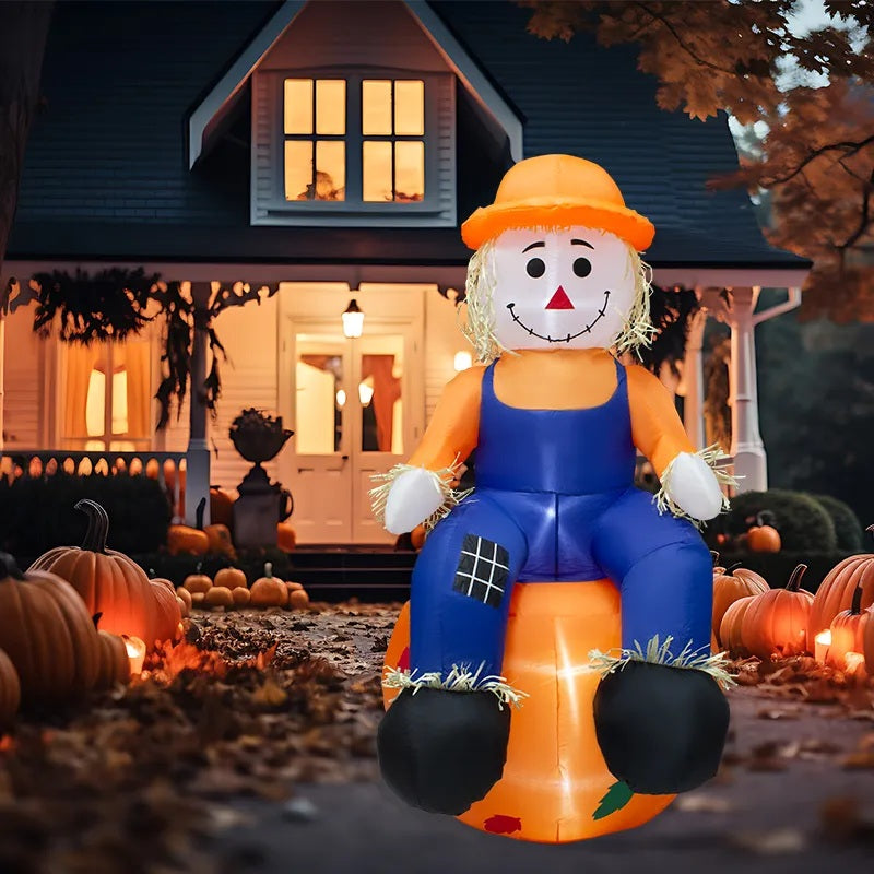 Inflable Espantapajaros en Calabaza Halloween