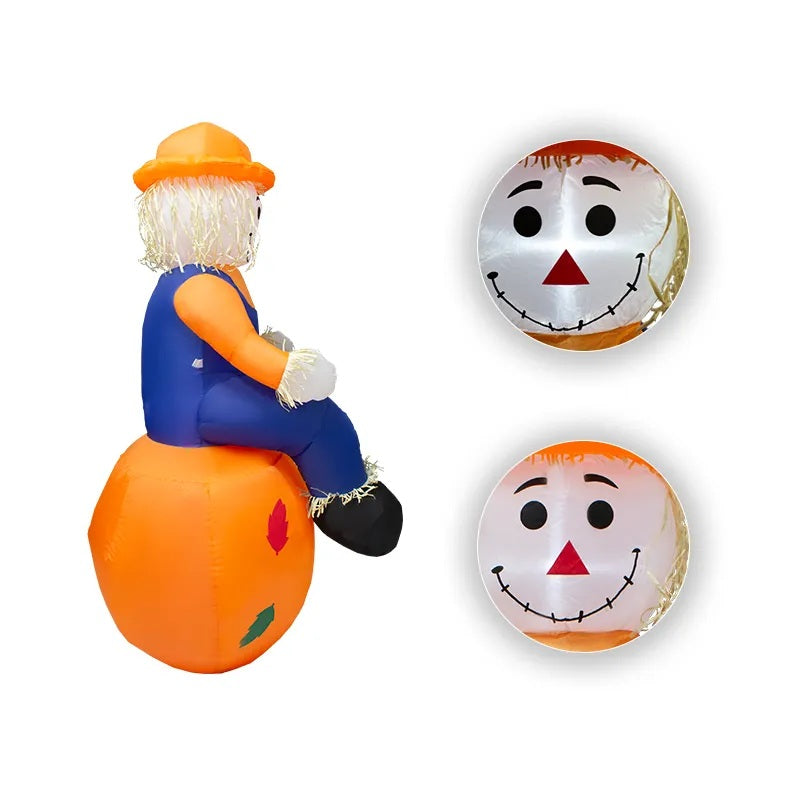 Inflable Espantapajaros en Calabaza Halloween