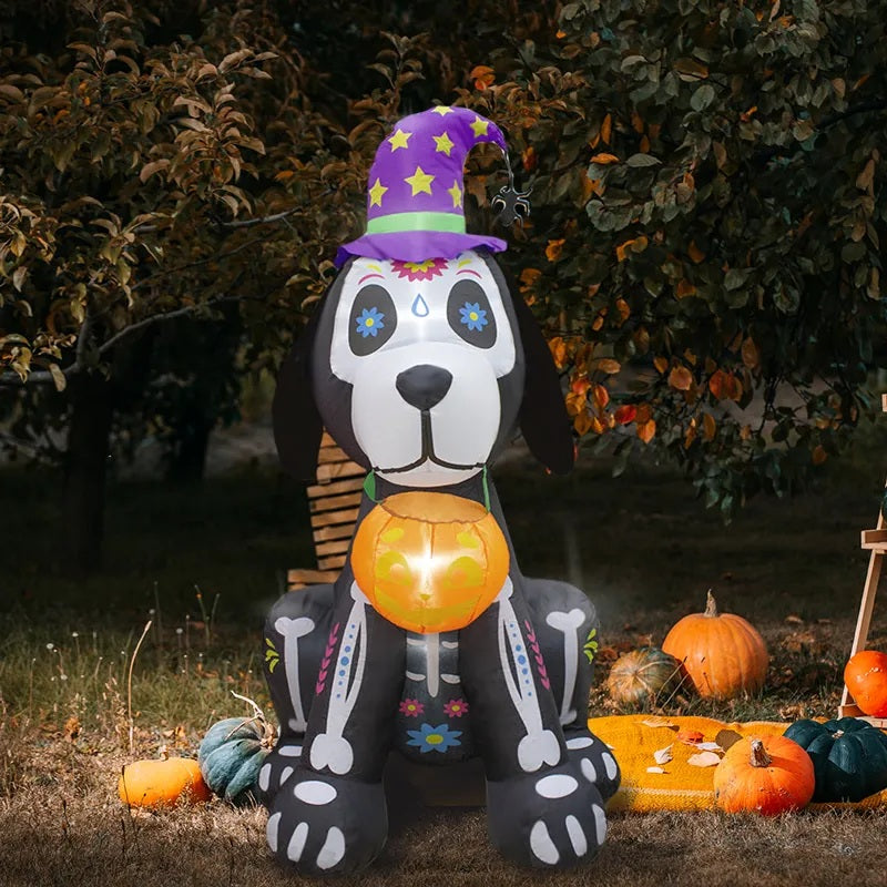Inflable Perro Mago Halloween