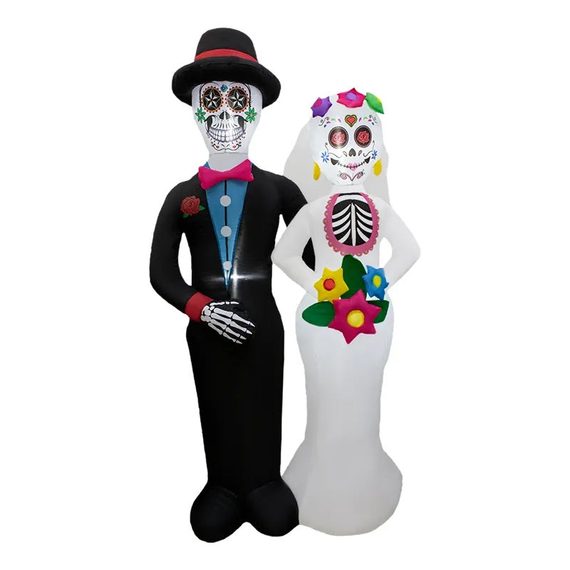 Inflable novios catrín Halloween