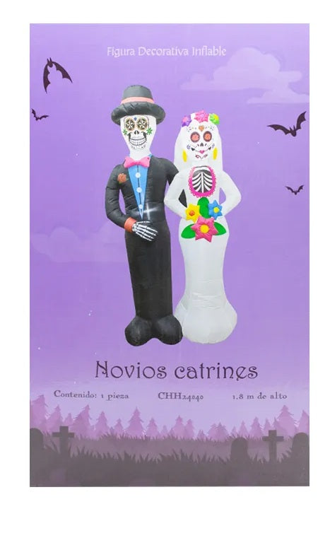 Inflable novios catrín Halloween