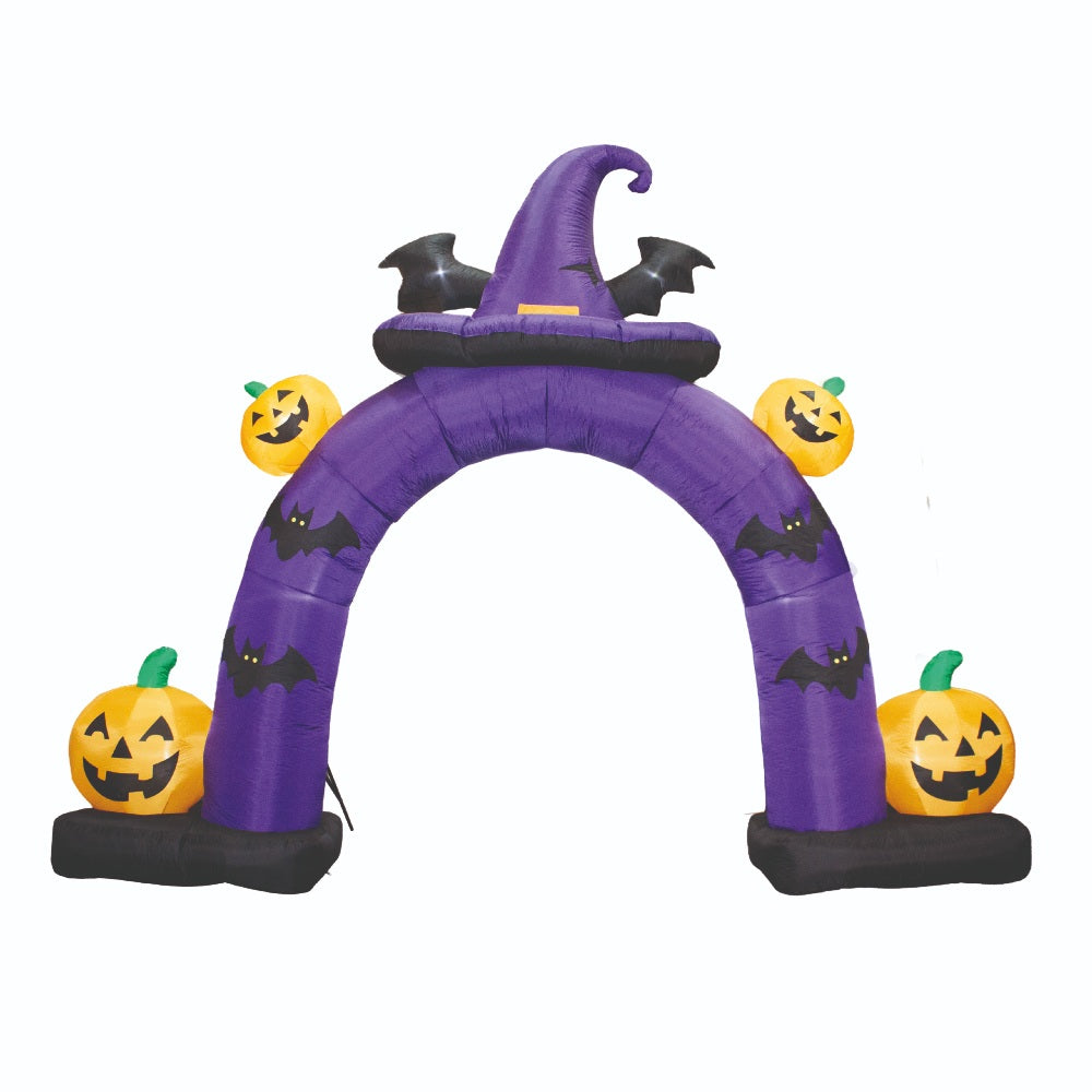 Inflable arco gorro de bruja Halloween