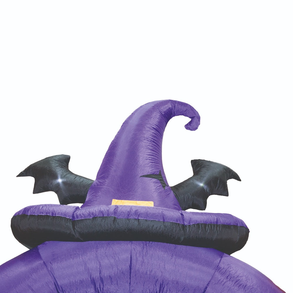 Inflable arco gorro de bruja Halloween