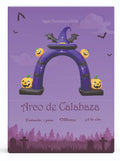 Inflable arco gorro de bruja Halloween