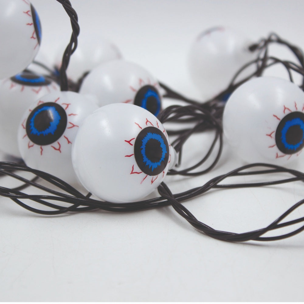 Luces Forma De Ojo De Halloween 20luces Led Luz Amarilla