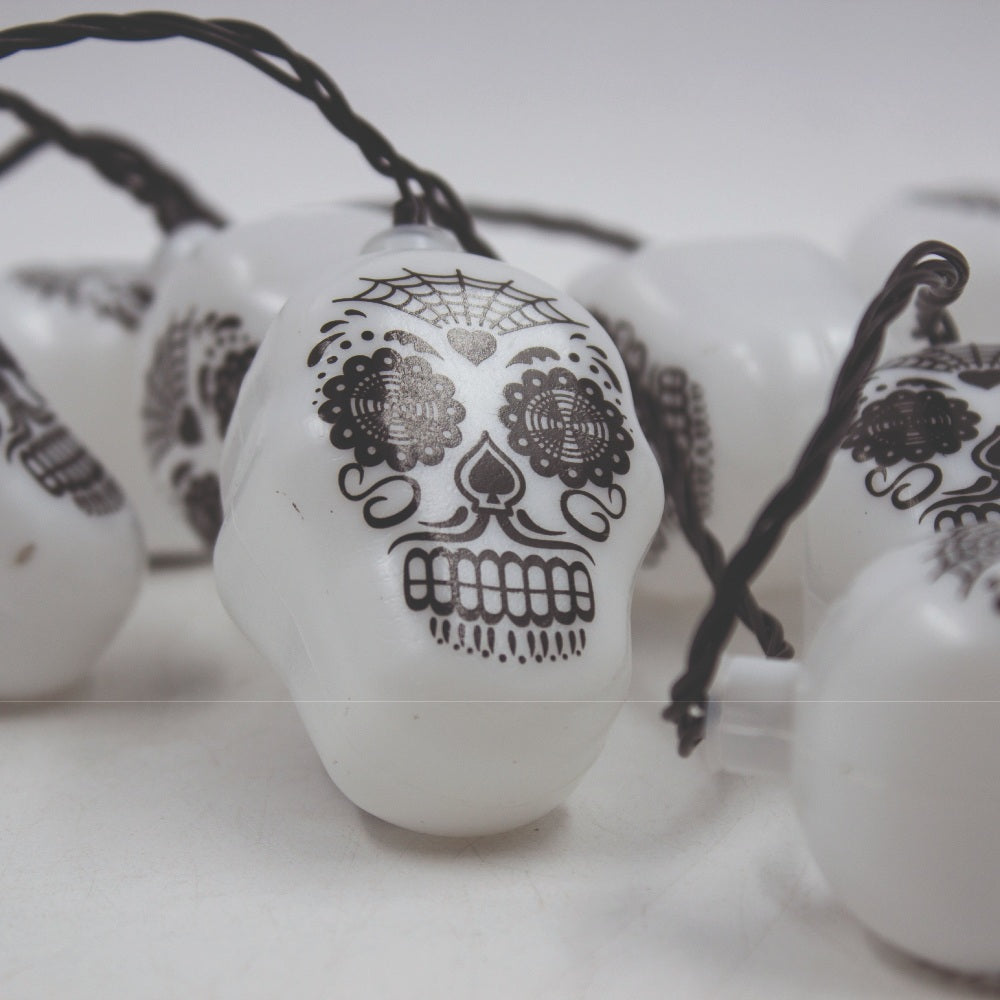 Serie De Luz Led Calaverita Mexicana 20 Focos 3.5 Mts