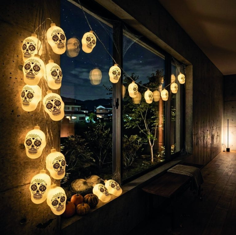 Serie De Luz Led Calaverita Mexicana 20 Focos 3.5 Mts