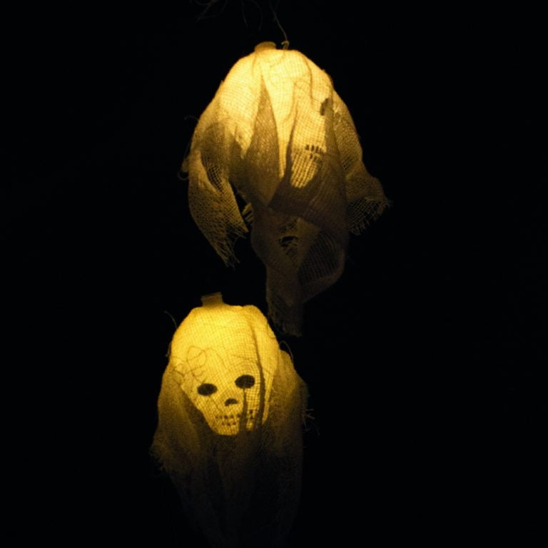 Serie De Luz Led Calavera Fantasma 20 Focos 3.5 Mts