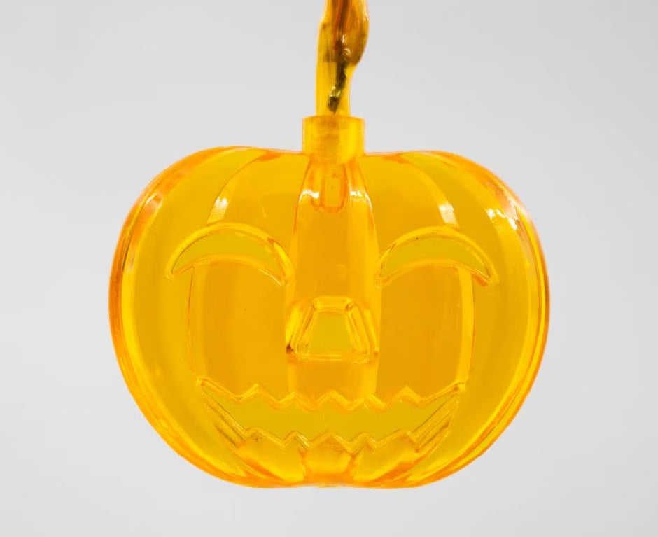 Serie De Luz Led Calabaza Plana Naranja 20 Focos 4.50 Mts🎃🎃🎃🎃🎃🎃