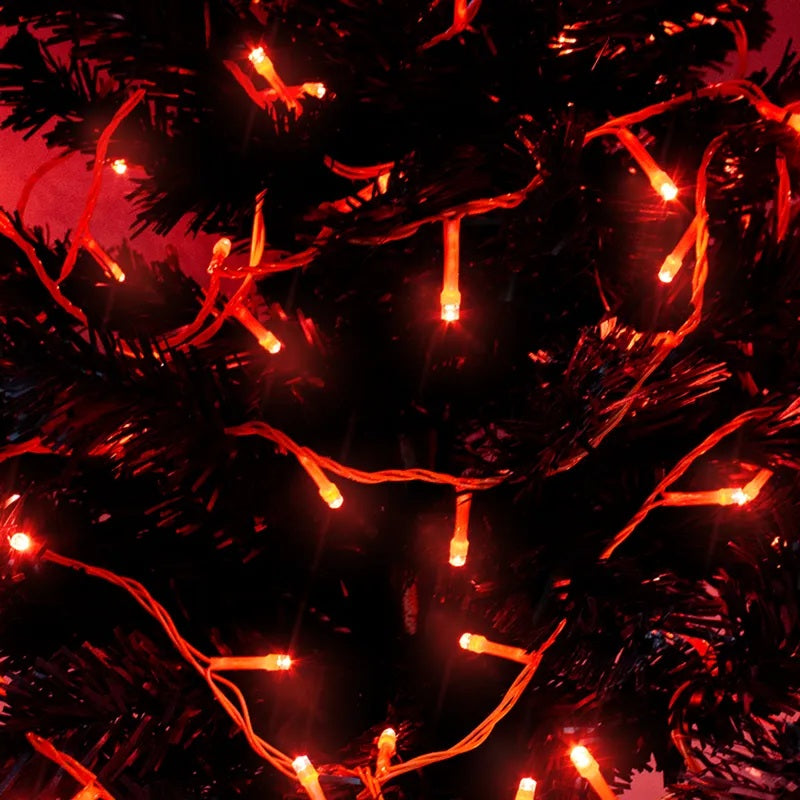 Serie led naranja halloween 300 leds